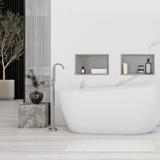 NISCHENREGAL BADEZIMMER 30x45 stahl gebürstet