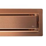 Scarico lineare REA Neox pro Brush Copper 100