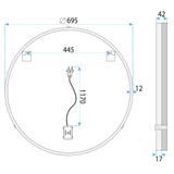 Mirror LED 70cm BL805
