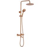 Duschset med termostat Rea Lungo Diamond Gold Brush