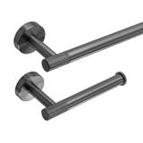 Badezimmer-Accessoire-Set GRID Titan 4-teilig