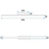 Wall lamp LED 60CM APP1846-1W CHROM