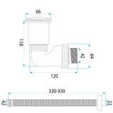 Waschbecken-Siphon Klik-Klak Universal REA Flow Titan