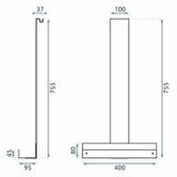 Рафт TORI Nickel brushed INOX