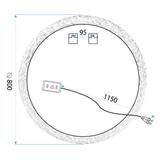 Spiegel LED 80cm 108