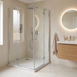 Akrylatbalja för dusch Rea Belmond vit 90x90 Chrome