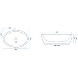 Countertop Basin Rea Meryl Black / Gold