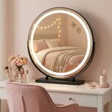 Spiegel LED MAKE-UP Black 50 cm