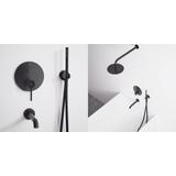 Set de duș și cada incastrabil Rea Lungo Black black + BOX