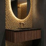 Mosaik Dekor P14016 30x30cm Gold Glass