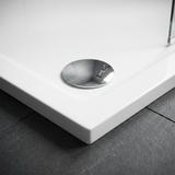 Douchebak Rea Belmond White 90x90 Chrome