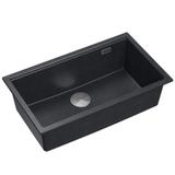 Granitspülbecken Logan 110 Black Metallic