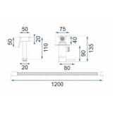 Inbouw Bidetmengkraan Rea Lungo Loop Black Metalic