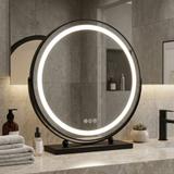 Spiegel LED MAKE-UP Black 50 cm