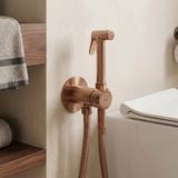 Bidetarmatur REA Lungo Loop Diamond Brush Copper