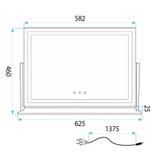 Spiegel LED STUDIO L.Gold 58x45