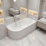 Acryl Eckbadewanne Rea Orion Stripe Right 150cm