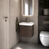 Badezimmerschrank mit Waschbecken Rea DB85-50-1 Dark 50cm