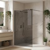 Duschwand Rea Flexi Grey / Titan 110