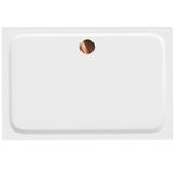 Acryl Duschwanne Rea Belmond White 90x120 Brush Copper