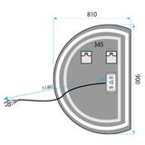 Стенно LED огледало YH-BL-2 81x90cm