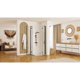 Cabina dus REA Hugo Double Black 100x100