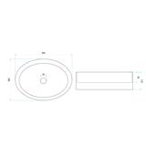 Countertop washbasin REA Mirella Transparent