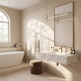 Wandwaschbecken REA Aresa Grey Gold 80