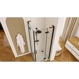 Cabina de ducha REA Hugo Double Black 80x80