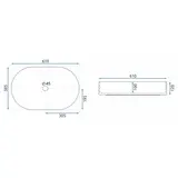 Aufsatzwaschbecken Rea NADIA 60 WHITE MATT