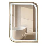 Specchio LED ZONE 70X50 BRUSH GOLD