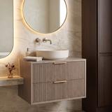 Шкаф за мивка Rea Mono 80cm Grey Oak