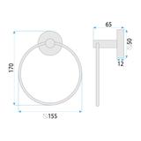 Handtuchhalter Ring 6610 Modern Gold