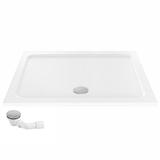 Douchebak Rea Belmond White 80x100 Chrome