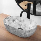 Νιπτήρας  Rea AMELIA MINI STONE MATT 38 x 26 x 12 εκ