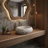 Aufsatzwaschbecken Rea Mika Beige
