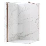 Duschwand Rea Flexi Transparent / Brush Copper 140