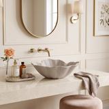 Aufsatzwaschbecken Rea Flower Beige