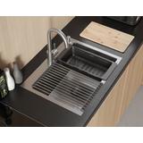 Edelstahlspüle LUKE 110 WORKSTATION BRUSH NICKEL