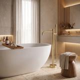 Freistehende Badewannenarmatur Rea Foster Brush Gold