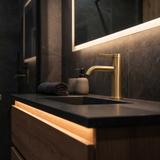 Bathroom faucet Rea Rivo Brush Gold