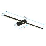 LED KYLPYHUONEEN SEINÄVALAISIN 60cm APP1342-W Musta