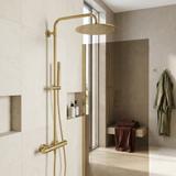 Kerek esőztető zuhanyfej REA JS-P014BG 30cm Brush Gold