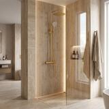 Thermostat Duschset Drop Brush Gold