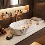 Countertop washbasin REA Nadia 60 Marrone