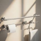 Badezimmer-Accessoire-Set GRID Brush Nickel 4-teilig