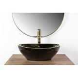 Countertop washbasin Rea Sofia Black Gold Edge