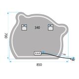 Lustro ścienne LED YH-BL-3 70x85cm