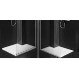 Base de duche Bazalt longa preta 80x120