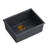 Granitspülbecken DAVID 50 Black Metallic